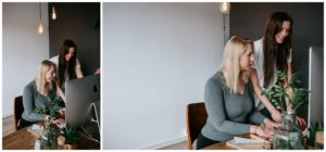 Zwei Frauen planen als Hochzeitsfotografinnen Köln liebevolle emotionale Hochzeitsreportagen.